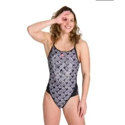 Bañador De Una Pieza ARENA W CRAZY POP SKULLS SUPERFLY BACK ONE PIECE -CAMINAR comercio baador de una pieza arena w crazy pop skulls superfly back one piece 3