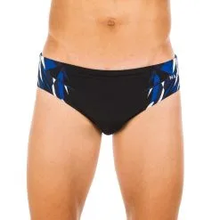 Bañador Hombre Natación Slip Nabaiji Negro Estampado -CAMINAR comercio baador hombre natacion slip nabaiji negro estampado 4