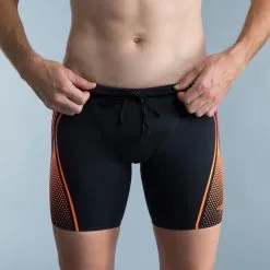 Bañador Hombre Natación Speedo Bóxer Negro Naranja -CAMINAR comercio baador hombre natacion speedo boxer negro naranja 2
