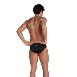 Bañador Slip Arena Hombre Negro Azul -CAMINAR comercio baador slip arena hombre negro azul 2