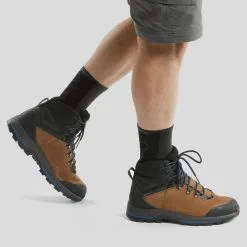 Botas De Montaña Y Trekking Impermeables De Piel Hombre Forclaz Trek100 -CAMINAR comercio botas de montaa y trekking impermeables de piel hombre forclaz trek100 4