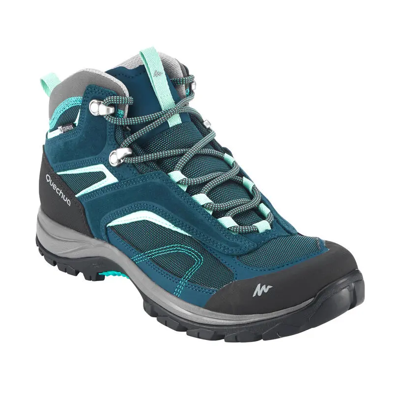Botas De Montaña Y Trekking Impermeables Mujer Quechua MH100 Azul 1 Botas De Montaña Y Trekking Impermeables Mujer Quechua MH100 Azul