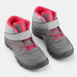 Botas De Montaña Y Trekking Niños 24 A 34 Quechua MH100 MID Velcro -CAMINAR comercio botas de montaa y trekking nios 24 a 34 quechua mh100 mid velcro 8