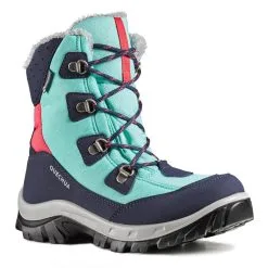 Botas De Nieve Y Apreski Impermeables Niños 30-38 Quechua SH500 Warm Negro -CAMINAR comercio botas de nieve y apreski impermeables nios 30 38 quechua sh500 warm azul