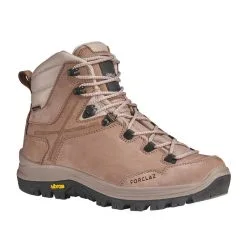 Botas Montaña Y Trekking De Piel Impermeables Suela Vibram Mujer Forclaz MT500