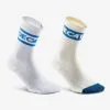 Newfeel Calcetines Caminar Altos X2 Urban Walk Blanco/beige