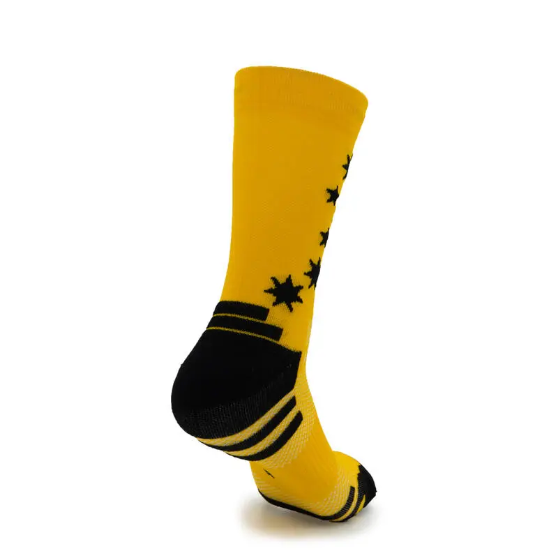 CALCETINES DE RUNNING #ESTRELLITAS Unisex - KAMUABU Color YEMA De 23CM 1 CALCETINES DE RUNNING #ESTRELLITAS Unisex - KAMUABU Color YEMA De 23CM