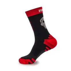 CALCETINES DE RUNNING #PARTYRUN Unisex - KAMUABU Color NEGRO/ROJO De 23CM -CAMINAR comercio calcetines de running partyrun unisex kamuabu color negrorojo de 23cm 2