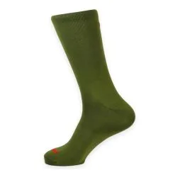 Calcetines Unisex Lisos Altos Mooquer Classy Evo Safari Verde Bordados España