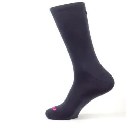 Calcetines Unisex Lisos Altos Mooquer Classy Pinkgrey Gris Bordados En España