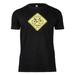 Columbus Outdoor Camiseta De Algodón Columbus Bikepackers De Manga Corta Negra