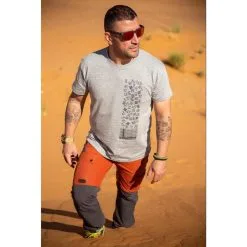 Columbus Outdoor Camiseta De Algodón Columbus Icons De Manga Corta Gris -CAMINAR comercio camiseta de algodon columbus icons de manga corta gris 2