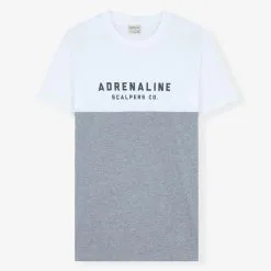 Camiseta De Manga Corta De Hombre Scalpers ADN BLOCK TEE Azul Marino De Algodón -CAMINAR comercio camiseta de manga corta para hombre scalpers adn block tee blanca de algodon