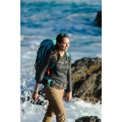 Forclaz Camiseta De Montaña Y Trekking Lana Merina Mujer Travel 100 Gris -CAMINAR comercio camiseta de montaa y trekking lana merina mujer travel 100 gris 2