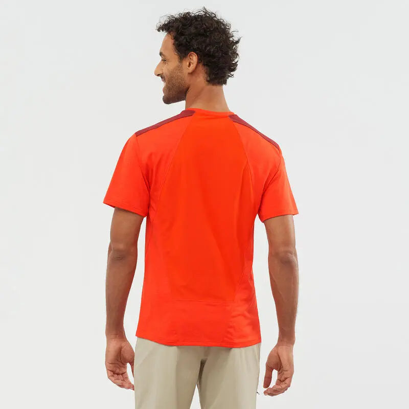 Camiseta De Montaña Y Trekking Manga Corta Hombre Salomon Outline 2 Camiseta De Montaña Y Trekking Manga Corta Hombre Salomon Outline - Imagen 2