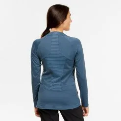 Quechua Camiseta De Montaña Y Trekking Manga Larga Mujer MH550 Gris -CAMINAR comercio camiseta de montaa y trekking manga larga mujer mh550 gris 3