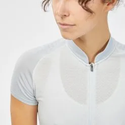 Camiseta De Montaña Y Trekking Mujer Con Cremallera Quechua FH900 -CAMINAR comercio camiseta de montaa y trekking mujer con cremallera quechua fh900 2