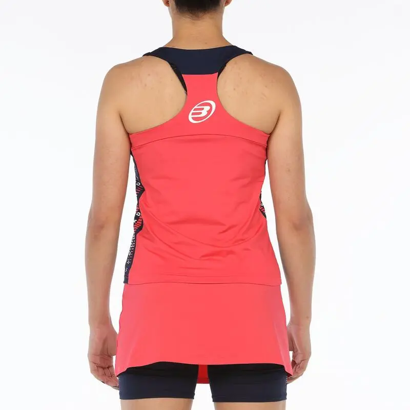BULLPADEL Camiseta De Pádel Transpirable Con Cuello Redondo Mujer Ravolta Roja 3 BULLPADEL Camiseta De Pádel Transpirable Con Cuello Redondo Mujer Ravolta Roja - Imagen 3