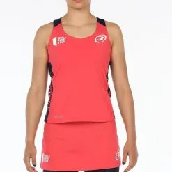 BULLPADEL Camiseta De Pádel Transpirable Con Cuello Redondo Mujer Ravolta Roja