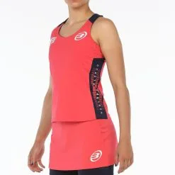 BULLPADEL Camiseta De Pádel Transpirable Con Cuello Redondo Mujer Ravolta Roja 7 BULLPADEL Camiseta De Pádel Transpirable Con Cuello Redondo Mujer Ravolta Roja -CAMINAR comercio camiseta de padel transpirable con cuello redondo mujer ravolta roja 3
