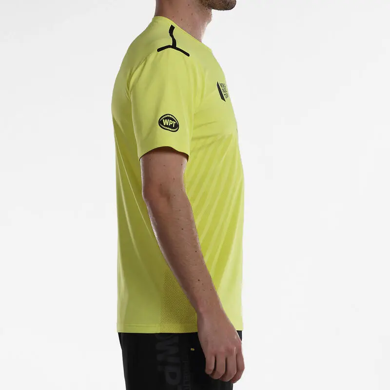 Camiseta Manga Corta Pádel - Bullpadel Logro Amarillo 3 Camiseta Manga Corta Pádel - Bullpadel Logro Amarillo - Imagen 3