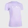 EVADICT CAMISETA TRAIL RUNNING MUJER LILA ESTAMPADO MANGA CORTA
