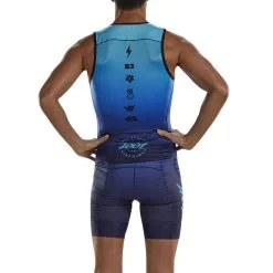 Camiseta Triatlon Sin Mangas Hombre ZOOT SUNSET Azul -CAMINAR comercio camiseta triatlon sin mangas hombre zoot sunset azul 2