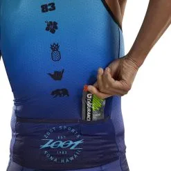 Camiseta Triatlon Sin Mangas Hombre ZOOT SUNSET Azul -CAMINAR comercio camiseta triatlon sin mangas hombre zoot sunset azul 4