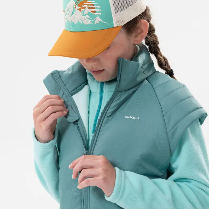 Chaleco Acolchado De Montaña Y Trekking Niños 7-15 Años Quechua MH500 Turquesa 3 Chaleco Acolchado De Montaña Y Trekking Niños 7-15 Años Quechua MH500 Turquesa - Imagen 3