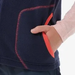 Chaleco Polar De Montaña Y Trekking Niños 2-6 Años Quechua MH150 Azul Marino -CAMINAR comercio chaleco polar de montaa y trekking nios 2 6 aos quechua mh150 azul marino 2