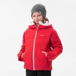 Chaqueta Acolchada De Esquí Para Niños Wedze 580 Warm Gris/coral -CAMINAR comercio chaqueta acolchada de esqui para nios wedze 580 warm rojo