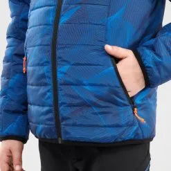 Chaqueta Acolchada De Montaña Y Trekking Niños 7-15 Años Quechua MH500 Azul -CAMINAR comercio chaqueta acolchada de montaa y trekking nios 7 15 aos quechua mh500 azul 4