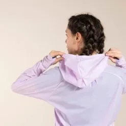 EVADICT Chaqueta Cortavientos Trail Running Mujer Morada -CAMINAR comercio chaqueta cortavientos trail running mujer morada 2