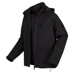 Regatta Chaqueta Impermeable Britely Literna Para Hombre Negro -CAMINAR comercio chaqueta impermeable britely literna para hombre negro 3