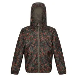 Regatta Chaqueta Impermeable Catkin Camuflaje Para Niños/Niñas Hoja De Uva