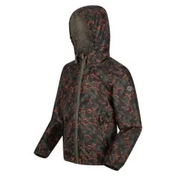 Regatta Chaqueta Impermeable Catkin Camuflaje Para Niños/Niñas Hoja De Uva -CAMINAR comercio chaqueta impermeable catkin camuflaje para niosnias hoja de uva 3