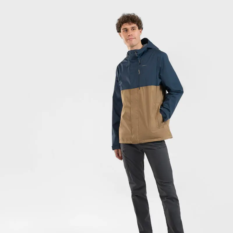 Chaqueta Impermeable De Montaña Y Trekking Con Capucha Hombre Quechua NH500 3 Chaqueta Impermeable De Montaña Y Trekking Con Capucha Hombre Quechua NH500 - Imagen 3