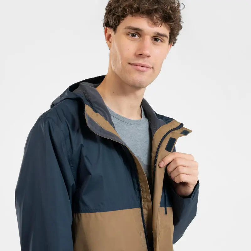 Chaqueta Impermeable De Montaña Y Trekking Con Capucha Hombre Quechua NH500 5 Chaqueta Impermeable De Montaña Y Trekking Con Capucha Hombre Quechua NH500 - Imagen 5