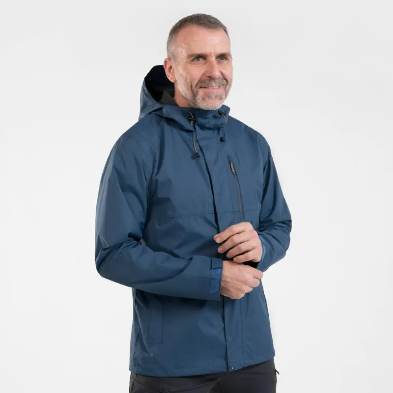 Chaqueta Impermeable De Montaña Y Trekking Con Capucha Hombre Quechua NH500 6 Chaqueta Impermeable De Montaña Y Trekking Con Capucha Hombre Quechua NH500 - Imagen 6