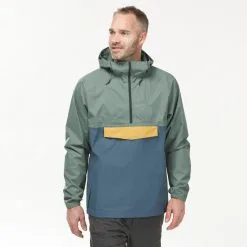 Quechua Chaqueta Impermeable De Montaña Y Trekking Hombre NH150 Negro -CAMINAR comercio chaqueta impermeable de montaa y trekking hombre nh150 verde