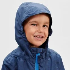 Chaqueta Impermeable De Montaña Y Trekking Niños 2-6 Años Quechua MH500 Azul -CAMINAR comercio chaqueta impermeable de montaa y trekking nios 2 6 aos quechua mh500 azul 2