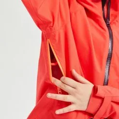 Chaqueta Impermeable De Montaña Y Trekking Niños 7-15 Años Quechua MH550 Coral -CAMINAR comercio chaqueta impermeable de montaa y trekking nios 7 15 aos quechua mh550 coral 3