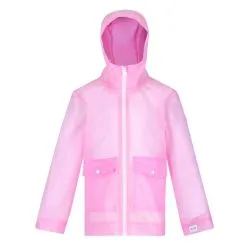 Regatta Chaqueta Impermeable Hallow Transparente Para Niños/Niñas Verde Hielo -CAMINAR comercio chaqueta impermeable hallow transparente para niosnias rosa pastel