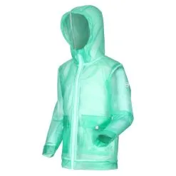 Regatta Chaqueta Impermeable Hallow Transparente Para Niños/Niñas Verde Hielo -CAMINAR comercio chaqueta impermeable hallow transparente para niosnias verde hielo 3