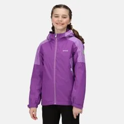 Regatta Chaqueta Impermeable Hurdle IV Para Niños/Niñas Púrpura Zafiro, Jacinto -CAMINAR comercio chaqueta impermeable hurdle iv para niosnias purpura zafiro jacinto 2