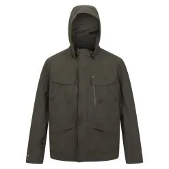 Regatta Chaqueta Impermeable Makai Para Hombre Negro -CAMINAR comercio chaqueta impermeable makai para hombre caqui oscuro
