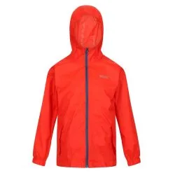 Regatta Chaqueta Impermeable Modelo Pack It Jacket III Para Niños Rojo Fuego