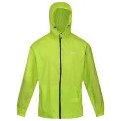 Regatta Chaqueta Impermeable Pack It III Para Hombre Kiwi Llamativo