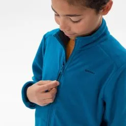 Chaqueta Polar De Montaña Y Trekking Niños 7-15 Años Quechua MH150 Azul -CAMINAR comercio chaqueta polar de montaa y trekking nios 7 15 aos quechua mh150 azul 2