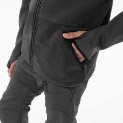 Chaqueta Polar De Montaña Y Trekking Niños 7-15 Años Quechua MH500 Negro Capucha -CAMINAR comercio chaqueta polar de montaa y trekking nios 7 15 aos quechua mh500 negro capucha 4